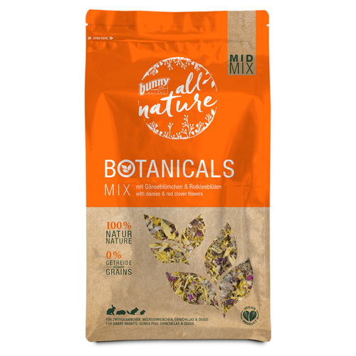 Bunny Nature Botanicals Mid Mix mit Gänseblümchen & Rotkleeblüten 120 g