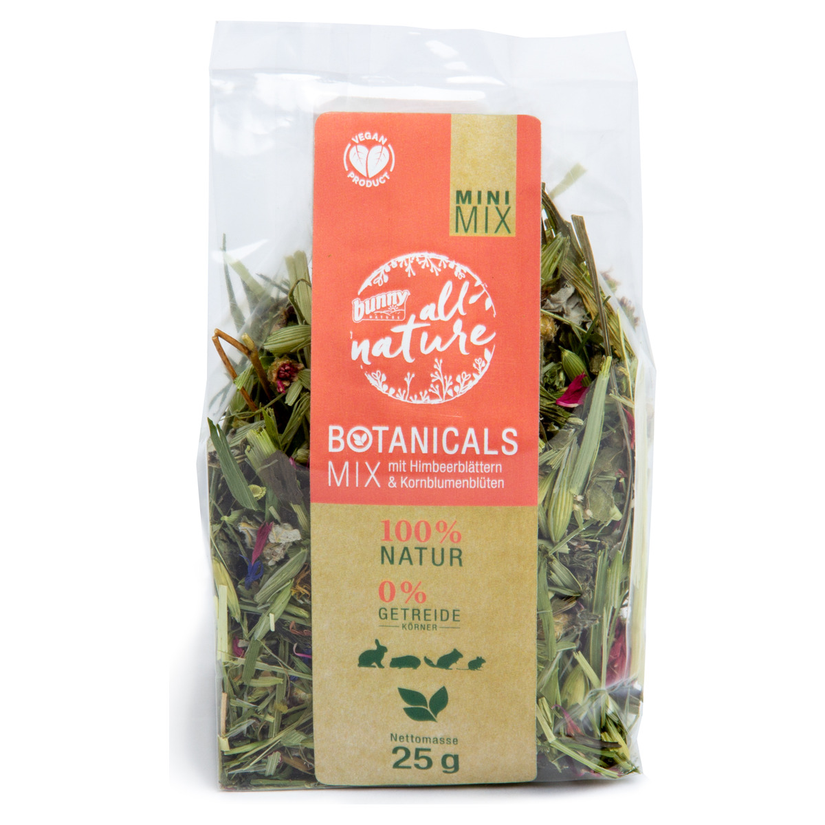 Bunny Nature Botanicals Mini Mix mit Himbeerblättern & Kornblumenblüten ...