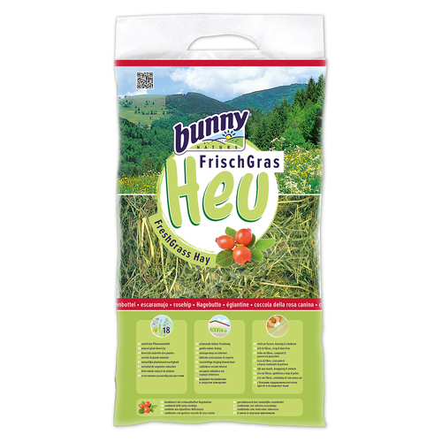 Bunny Nature FrischGras-Heu Hagebutte 500 g