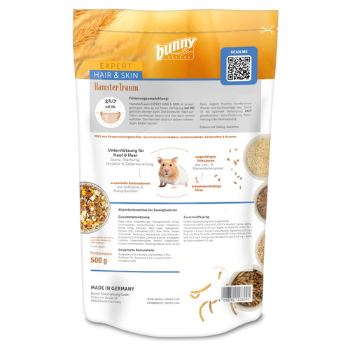 weitere Abbildung Bunny Nature HamsterTraum EXPERT Hair & Skin 500 g
