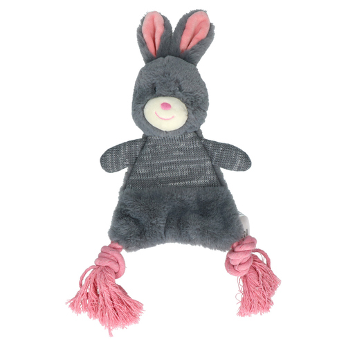 Bunny Puppy Hundespielzeug Hase mit Seil Puppy Crunchy Rope