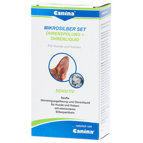 Abbildung Canina Mikrosilber Set Ohrensplung + Liquid fr Katzen 150 ml