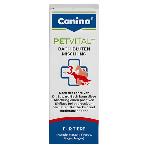 Canina PETVITAL Bachblüten Nr. 3 - Aggression 10 g für Hunde
