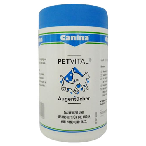 Canina Petvital Augentücher für Katzen 120 Stück