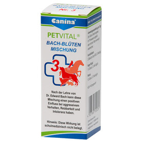 Abbildung Canina Petvital Bachblten Nr. 3 - Aggression 10 g fr Katzen