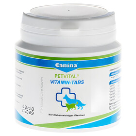 Abbildung Canina Pharma PETVITAL Vitamin-Tabs 100 g fr Katzen