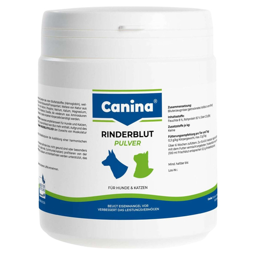 Canina Rinderblut Pulver 250 g für Hunde