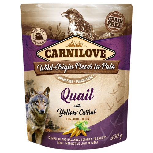 Carnilove Paté mit Wachtel & gelbe Karotte 300 g