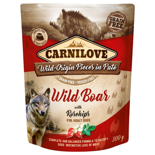 Carnilove Paté mit Wildschwein & Hagebutte 300 g
