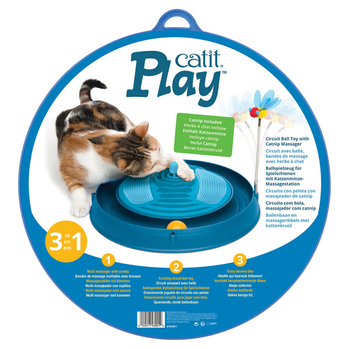 weitere Abbildung Catit 3in1 mit Massage und Spielzeug blau
