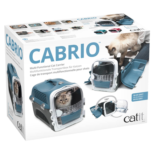 weitere Abbildung Catit Cabrio Transportbox blau/grau