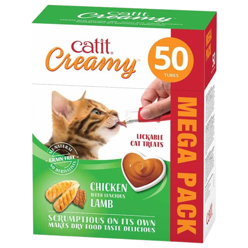 Catit Creamy Huhn & Lamm 50er-Pack