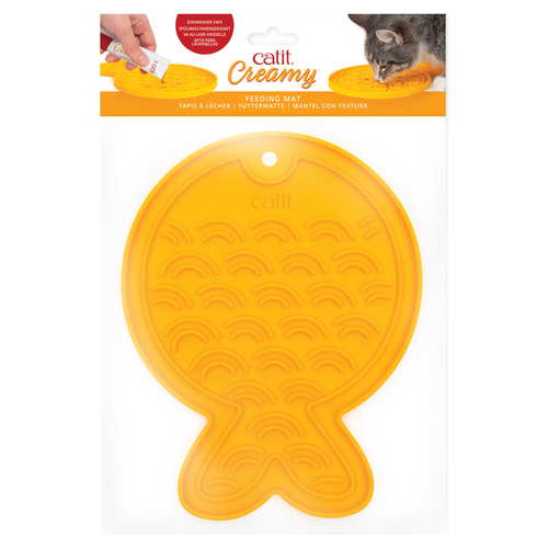 weitere Abbildung Catit Futtermatte Creamy Fisch gelb