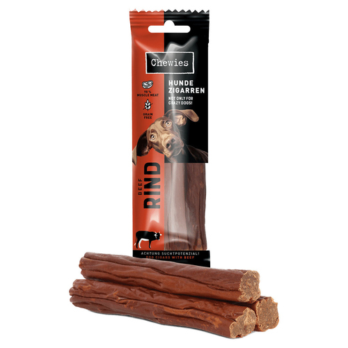 Chewies Hundezigarren Rind 75 g