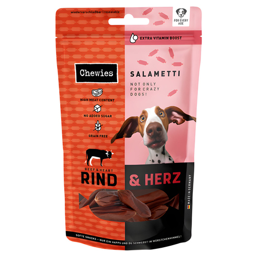 Chewies SALAMETTI Rind & Herz 60 g