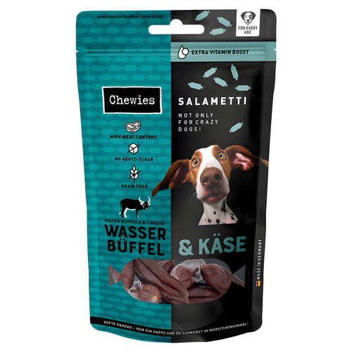 Chewies SALAMETTI Wasserbüffel & Käse 60 g