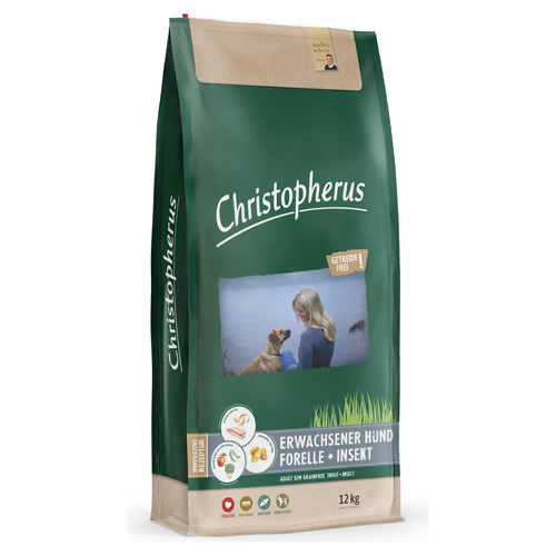 Christopherus Erwachsener Hund Getreidefrei Forelle & Insekt 12 kg