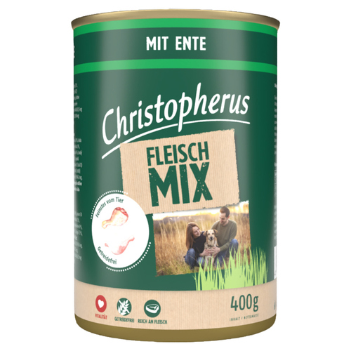 Christopherus Fleischmix mit Ente 400 g - 6 Stück