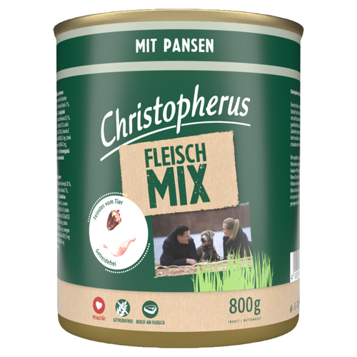 Christopherus Fleischmix mit Pansen 800 g - 6 Stück
