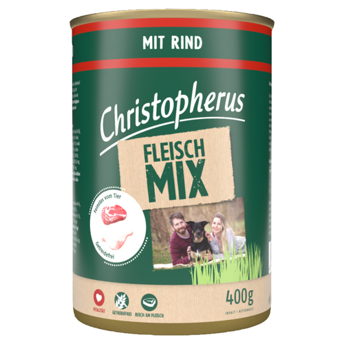 Christopherus Fleischmix mit Rind 400 g - 6 Stück