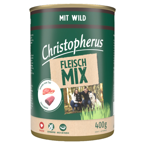 Christopherus Fleischmix mit Wild 400 g - 6 Stück