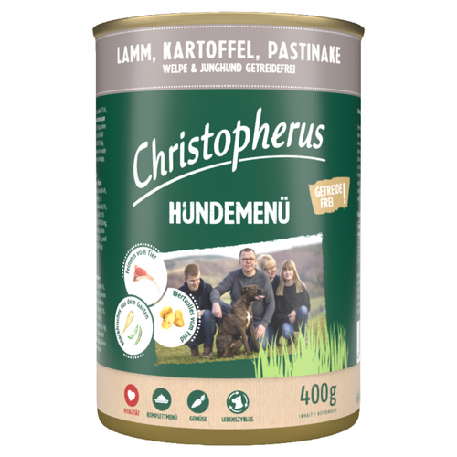 Christopherus Menue Junior mit Lamm, Kartoffel, Pastinake 400 g - 6 Stück