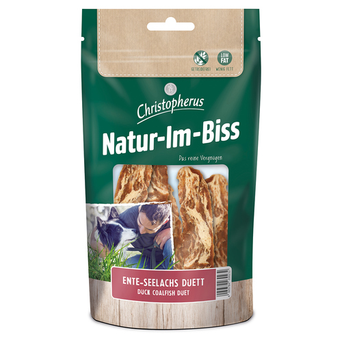 Christopherus Natur-Im-Biss Ente-Seelachs-Duett 70 g - 12 Stück