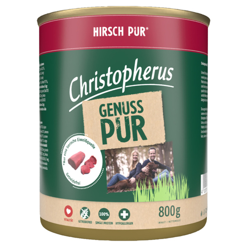 Christopherus Pur Hirsch 800 g - 6 Stück