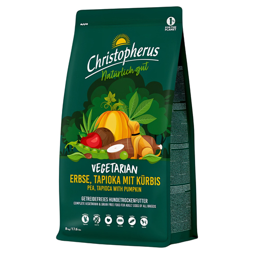 Christopherus Vegetarian Erbse, Tapioka mit Kürbis 8 kg