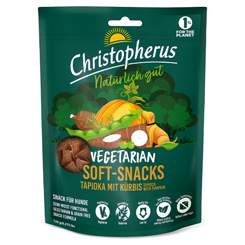 Christopherus Vegetarian Soft-Snacks Tapioka & Kürbis 125 g
