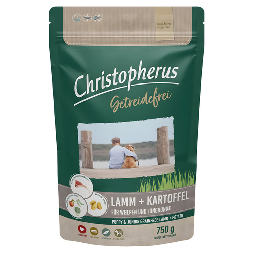Christopherus Welpe & Junghund mit Lamm & Kartoffel 750 g