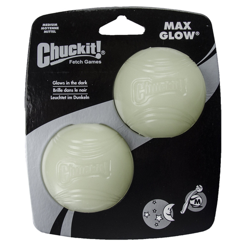 Chuckit! Hundespielzeug Max Glow - 2er Pack, Größe: M
