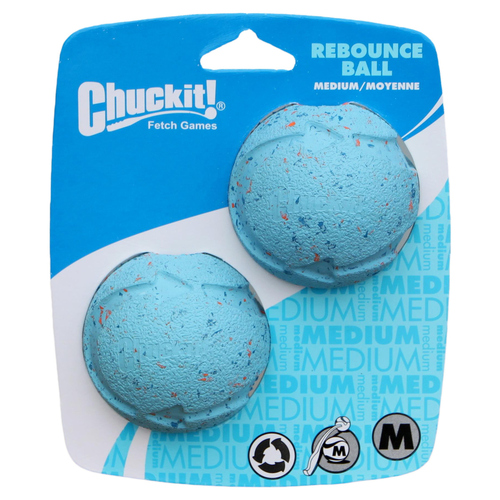 Chuckit! Hundespielzeug Rebounce Fetch Ball - 2er Pack, Größe: M