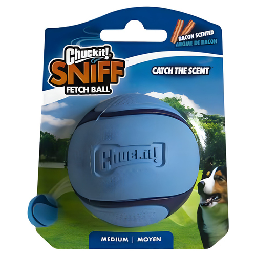 Chuckit! Hundespielzeug Sniff Fetch Ball Bacon, Größe: M