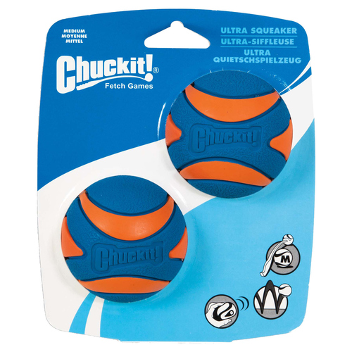 weitere Abbildung Chuckit! Hundespielzeug Ultra Squeaker Ball - 2er Pack