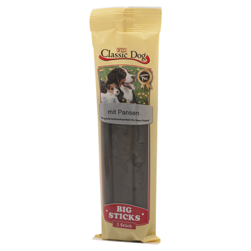 Classic Dog Big Sticks mit Pansen 3er Pack - 16 Stück