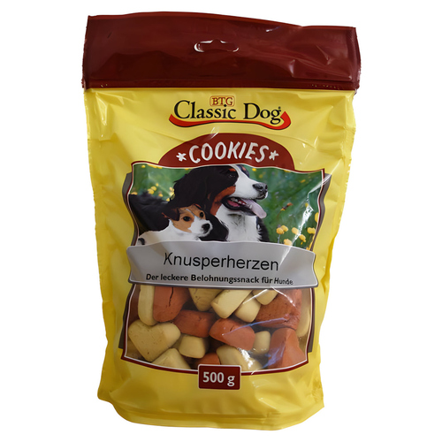 Classic Dog Cookies Knusperherzen 500 g