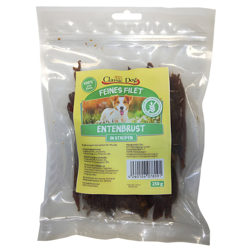 Classic Dog Feines Filet Entenbruststreifen 250 g