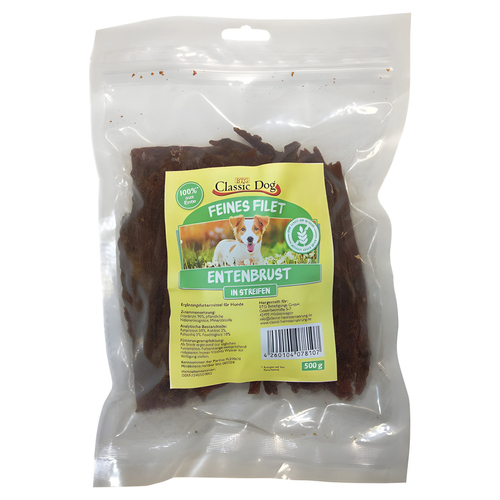 Classic Dog Feines Filet Entenbruststreifen 500 g