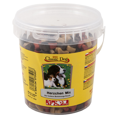 Classic Dog Herzchen Mix Eimer 500 g