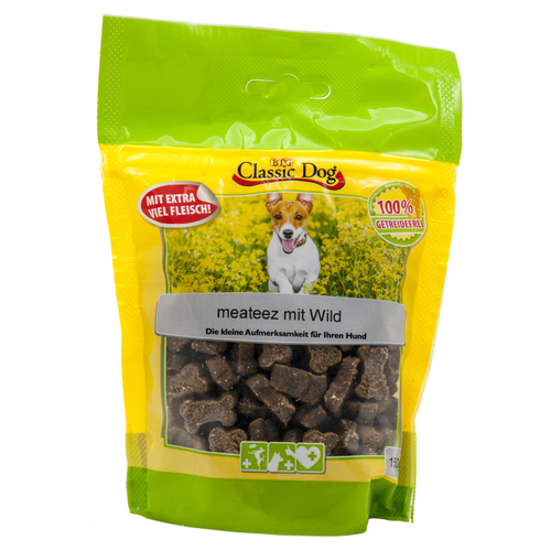 Classic Dog Meateez mit Wild 150 g - 12 Stück