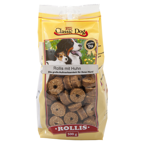 Classic Dog Rollis mit Huhn 500 g