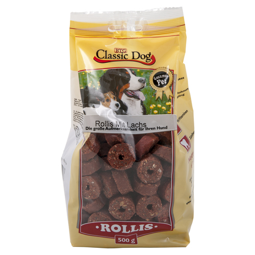 Classic Dog Rollis mit Lachs 500 g