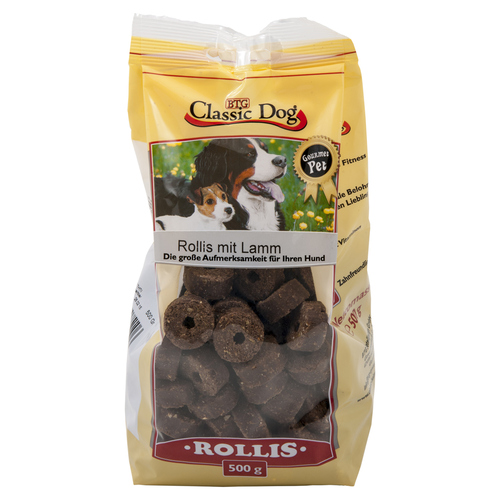 Classic Dog Rollis mit Lamm 500 g