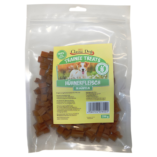 Classic Dog Trainee Treats Hühnerfleischwürfel 250 g