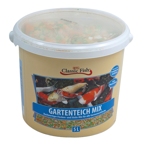 Classic Fish Teichfutter Mix 5l Hauptfutter für Gartenteichfische