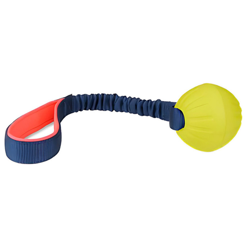 Coachi Hundespielzeug "Tuggi Ball" blau/gelb