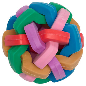 Abbildung Companion Hundespielzeug Gummiball Regenbogen