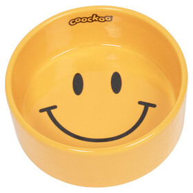 Coockoo Hunde Futternapf Smiley gelb