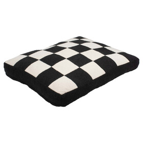 Coockoo Hundekissen Cozy Block schwarz/wei&szlig;